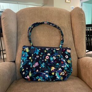 Floral Blue Shoulder Bag